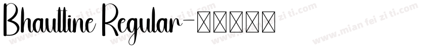 Bhauttine Regular字体转换